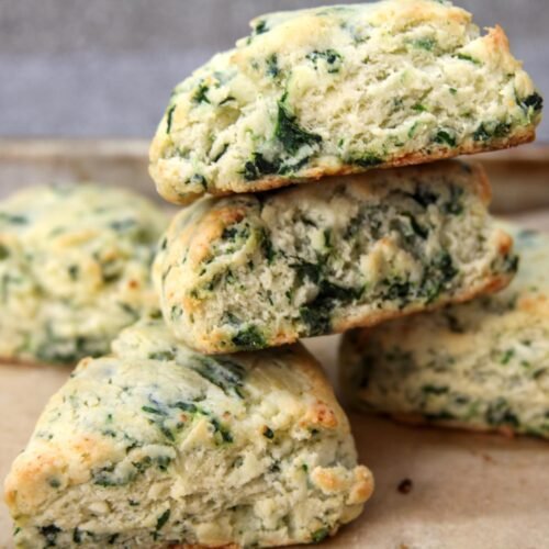 Gluten Free Spinach and Feta Scones