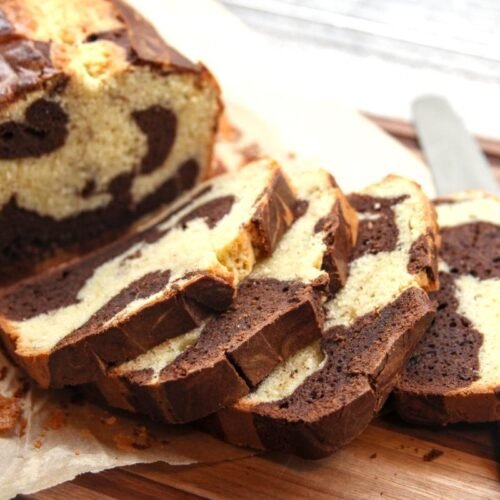 Gluten Free Marble Pound Cake